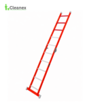 Sturdy Heavy Duty step Ladder with Equipment Holder and Integrated Wheels - Image 7