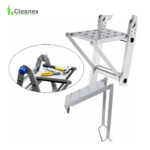 Sturdy Heavy Duty step Ladder with Equipment Holder and Integrated Wheels - Image 11