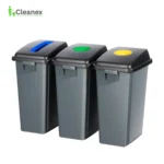 Waste classification bins 60L X 3